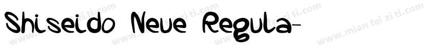 Shiseido Neue Regula字体转换